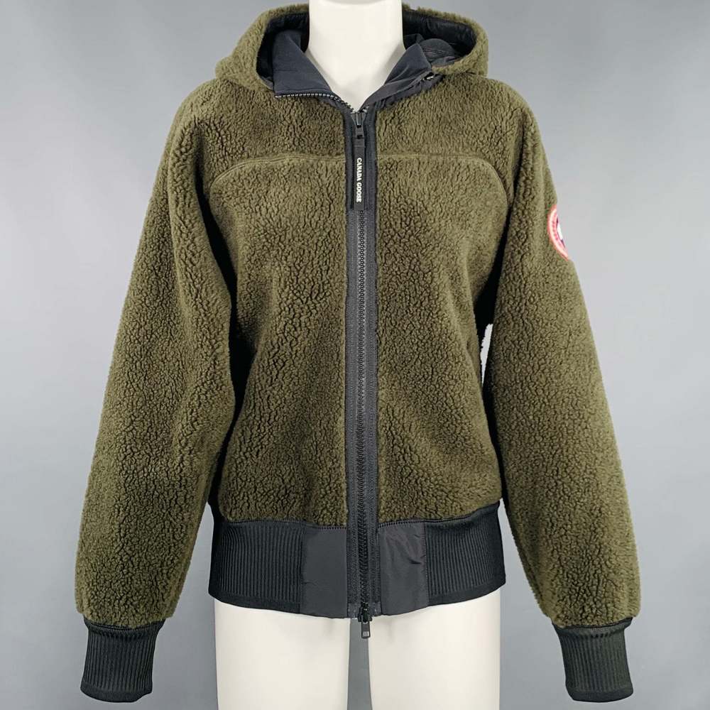 Canada Goose Olive Green Fleece Jacket
